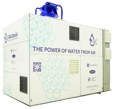 An AirJoule unit makes water from air
