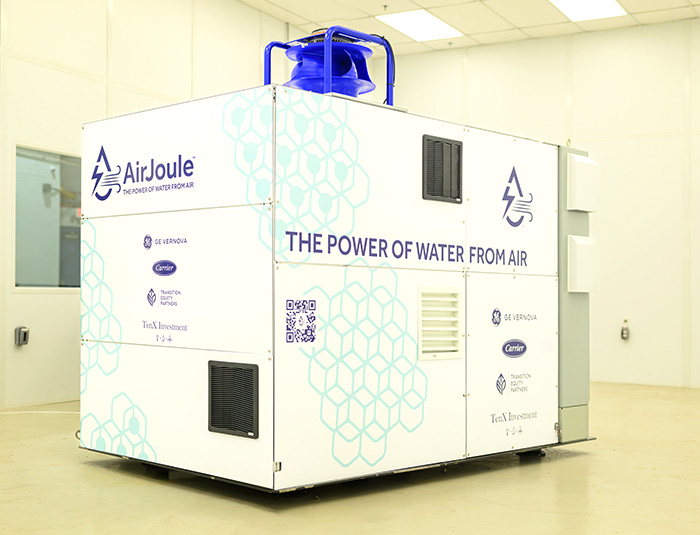 The AirJoule A250 model in a testing facility